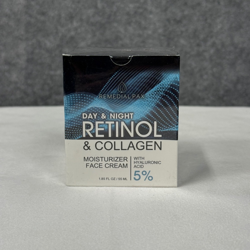 Remedial Pax Retinol Collagen Face‎ Cream Moisturizer 1.85 Oz Day Night NEW